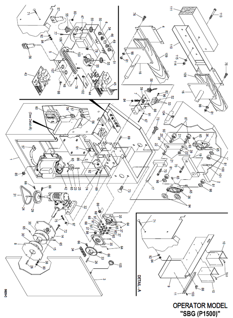 PowerMaster SBG Barrier Gate Openers Parts Powermaster Operator Parts